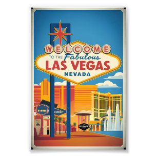 Välkommen till Las Vegas Nevada Fototryck
