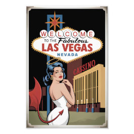 Välkommen till Las Vegas Nevada Fototryck