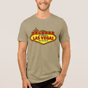 Välkommen till Las Vegas Nevada Retro-skylt T-shir T Shirt