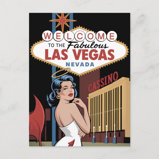 Välkommen till Las Vegas Nevada Vykort (Framsida)