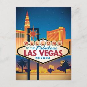 Välkommen till Las Vegas Nevada Vykort