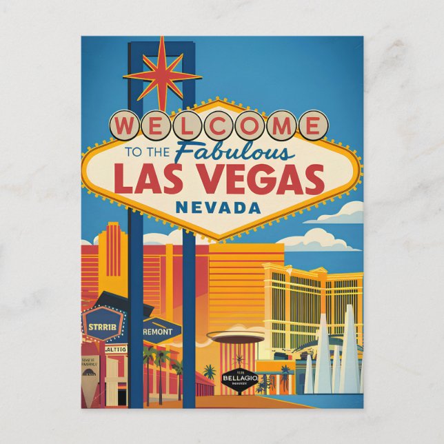 Välkommen till Las Vegas Nevada Vykort (Framsida)