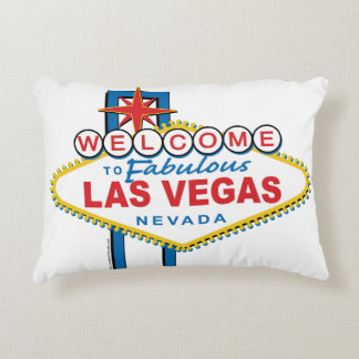 Välkommen till Las-Vegas Prydnadskudde