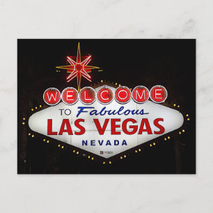 Välkommen till Las Vegas-registreringsskylt nr 2-v Vykort