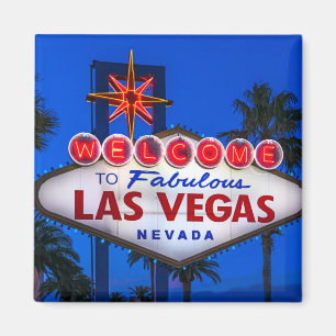 Välkommen till Las Vegas-signalen Magnet