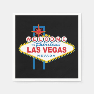 Välkommen till Las Vegas-signalen Pappersservett