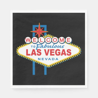 Välkommen till Las Vegas-signalen Pappersservett