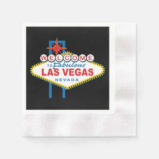 Välkommen till Las Vegas-signalen Pappersservett