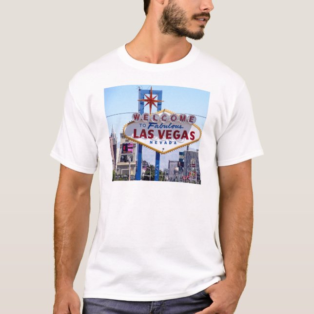 Välkommen till Las Vegas-signalen T-shirt (Framsida)