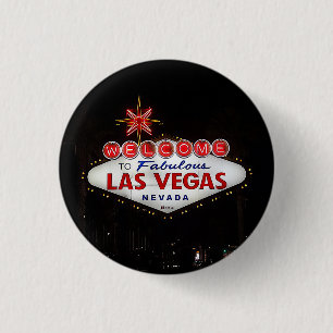 Välkommen till Las Vegas-signatur #2-knapp Knapp