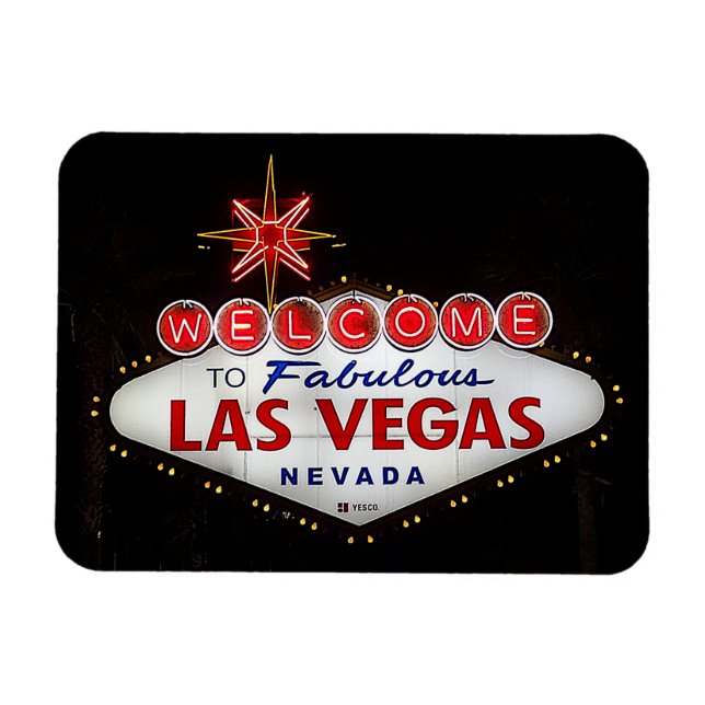 Välkommen till Las Vegas-signatur #2 Magnet (Horisontell)