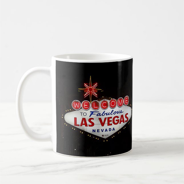 Välkommen till Las Vegas-signatur #2 Mugg (Vänster)