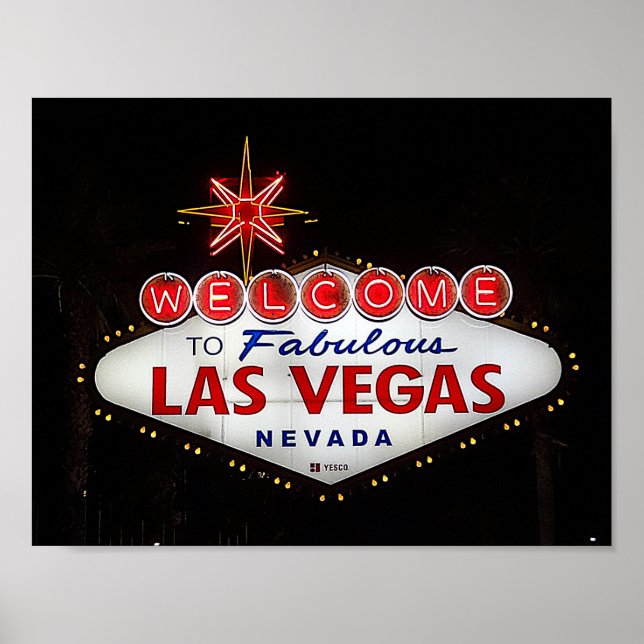 Välkommen till Las Vegas-signatur nr 2 Poster (Framsidan)