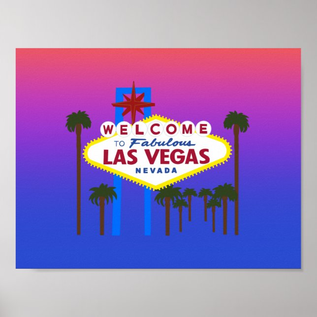 Välkommen till Las Vegas-signatur nr 3 Poster (Framsidan)
