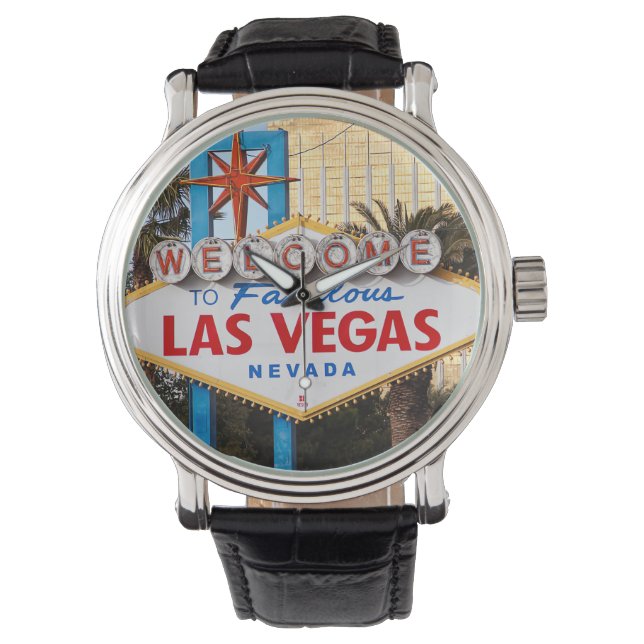 Välkommen till Las Vegas-signaturbevakning Armbandsur (Framsida)
