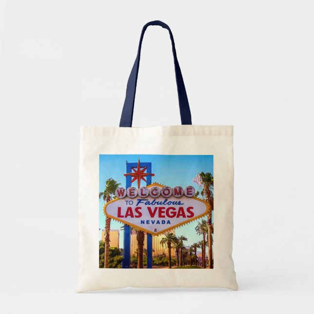 Välkommen till Las Vegas-signeringsskylt Tygkasse (Framsidan)