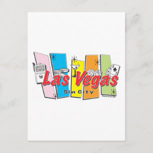 Välkommen till Las-Vegas Sin City Vykort