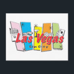 Välkommen till Las-Vegas Sin City Vykort<br><div class="desc">Las Vegas retro Design</div>