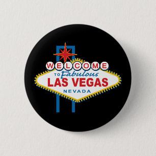 Välkommen till Las Vegas-skylten Knapp