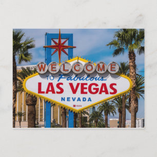 Välkommen till Las Vegas-skylten, Las Vegas, Nevad Vykort