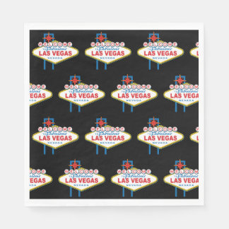 Välkommen till Las Vegas-skylten Pappersservett