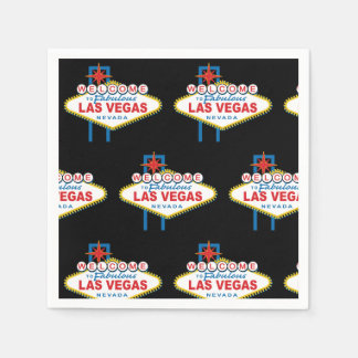 Välkommen till Las Vegas-skylten Pappersservett