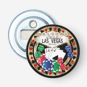 Välkommen till Las Vegas Stil - Red och Guld Flasköppnare