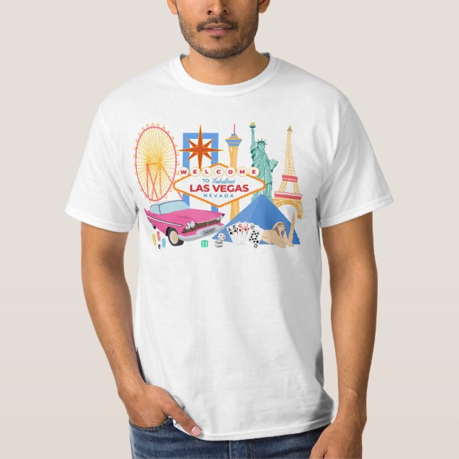 Välkommen till Las Vegas T Shirt (Framsida)