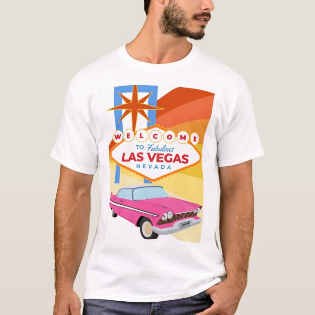 Välkommen till Las Vegas T Shirt (Framsida)
