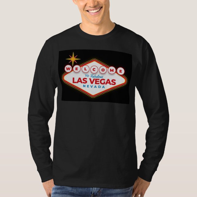 Välkommen till Las Vegas T Shirt (Framsida)