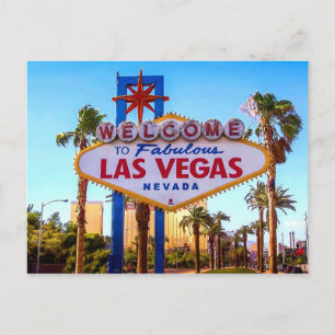 Välkommen till Las Vegas-vykort Vykort