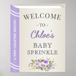 Välkommen till Lavender Bok Storybook Flicka Sprin Poster