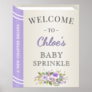 Välkommen till Lavender Bok Storybook Flicka Sprin Poster