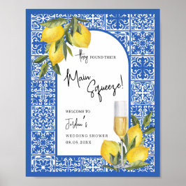 Välkommen till Lemons & Mediterranean Tile Möhippa Poster
