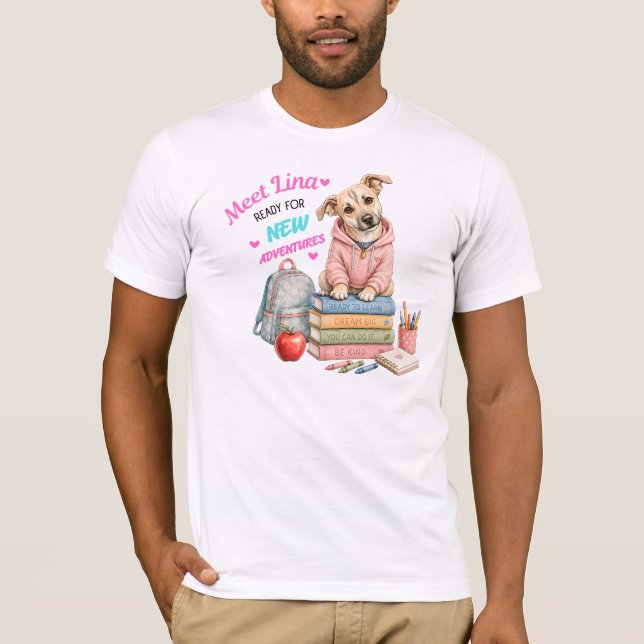 Välkommen till Linas skoläventyr! T Shirt (Framsida)
