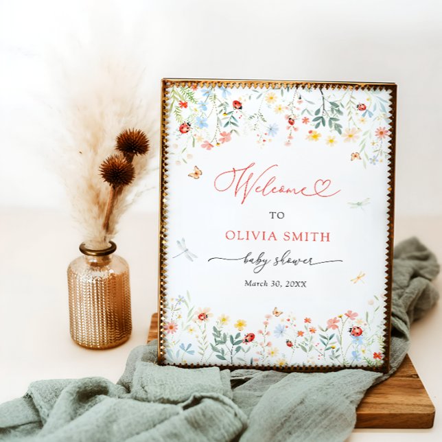 Välkommen till Little Kärlek Kryp Cute Garden Baby Poster (Skapare uppladdad)