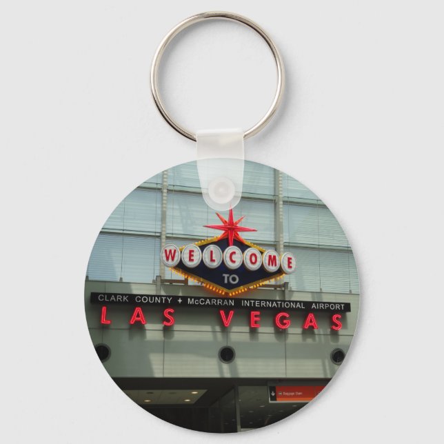 Välkommen till loggkedjan för Las Vegas-flygplats Nyckelring (Framsida)