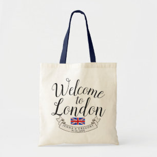 Välkommen till London Anpassningsbar för destina Tygkasse