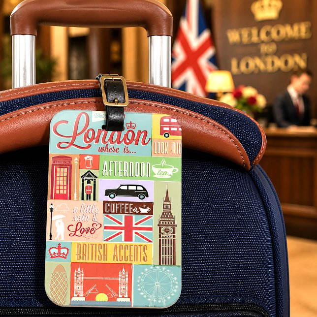 Välkommen till London Bagagebricka (Skapare uppladdad)
