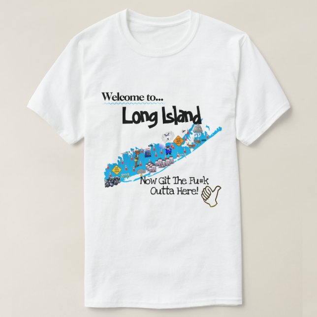 Välkommen till Long Island T Shirt (Design framsida)