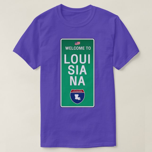 Välkommen till Louisiana TShirt T Shirt (Design framsida)
