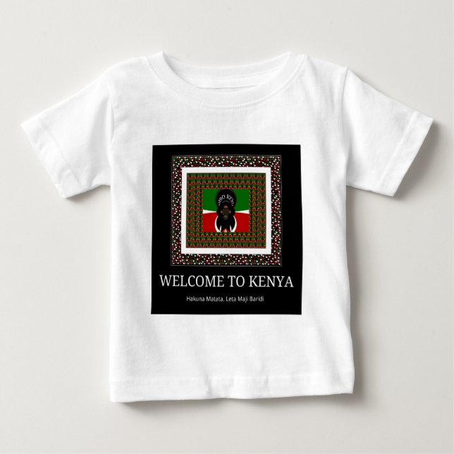 Välkommen till Magic Kenya: Hakuna Matata Tee Shirt (Framsida)