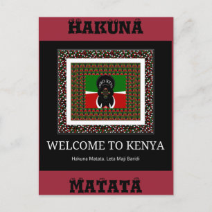 Välkommen till Magic Kenya: Hakuna Matata Vykort