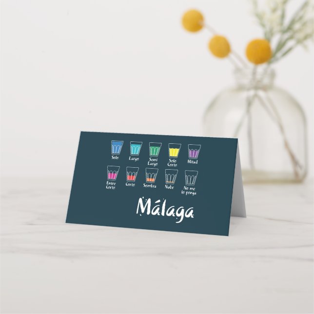 Välkommen till Malaga 1: El Café Placeringskort (Framsida)