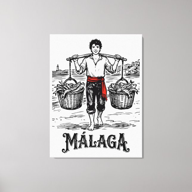 Välkommen till Malaga 5: El Cenachero Canvastryck (Framsida)