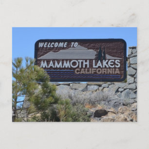 Välkommen till Mammoth Sjöar Vykort
