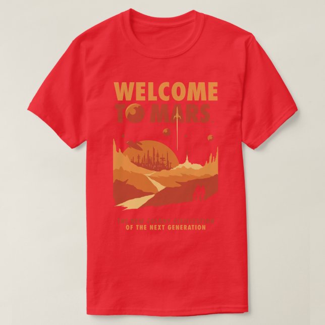 Välkommen till Mars T Shirt (Design framsida)