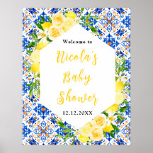 Välkommen till Medelhavsinspirerad baby shower med