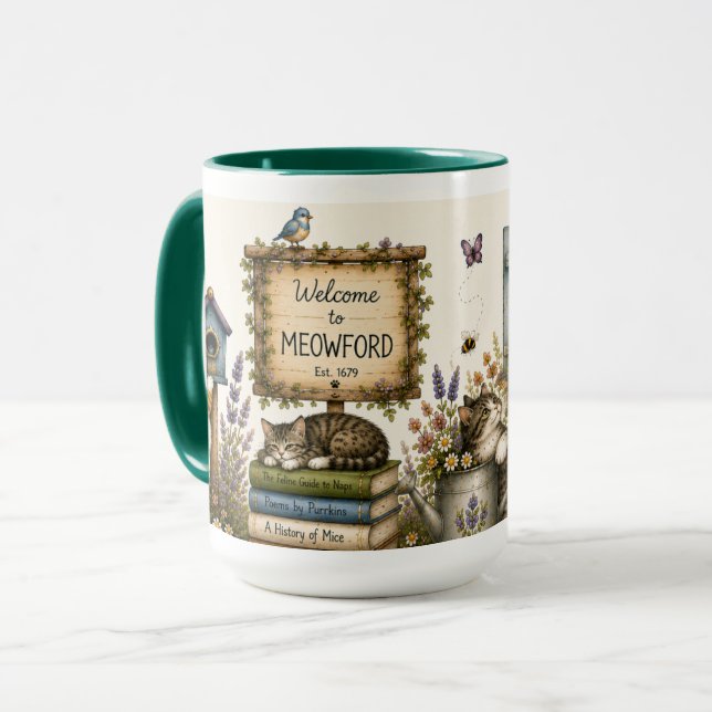 Välkommen till Meowford Mugg (Framsida vänster)