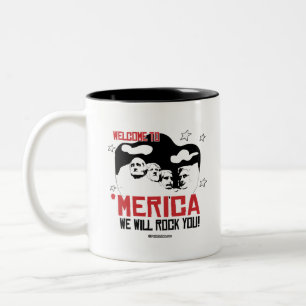 Välkommen till Merica - Vi kommer att Sten er Två-Tonad Mugg